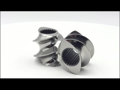 কাস্টমাইজড টুইন স্ক্রু ট্রানজিশন উপাদান এক্সট্রুডার প্লাস্টিকের জন্য স্ক্রু স্যান্ড ব্লাস্ট পোলিশিং